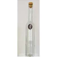 Hunbolt Sárvári vár ón címkés hosszú pálinkás üveg 0,5 liter