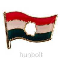 Hunbolt 56-os lyukas zászló (20x15 mm) arany színű jelvény