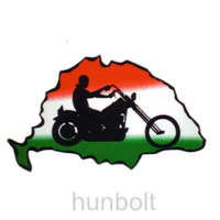 Hunbolt Nagy-Magyarország nemzeti színű motoros autós matrica (15 x 10 cm), külső