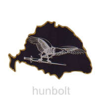 Hunbolt Nagy-Magyarország fekete alapon szürke turulos autós matrica (15x10 cm), külső