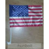 Hunbolt Amerikai autós zászló, ablakra tűzhető (35x25 cm)