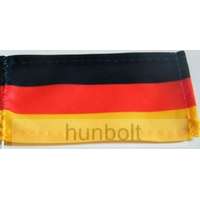 Hunbolt Német zászló 15x25 cm, 40 cm-es műanyag rúddal