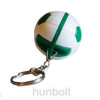 Hunbolt Fradi focilabda kulcstartó- zöld-fehér