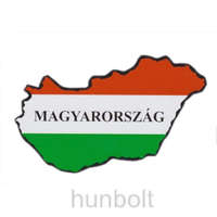 Hunbolt Nemzeti színű Magyarország külső matrica Magyarország felirattal (14X8 cm)