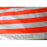 Hunbolt Kétoldalas piros-ezüstszürke árpád sávos selyem zászló 40x60 cm