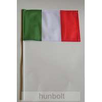 Hunbolt Olasz zászló 15x25cm, 40cm-es műanyag rúddal