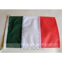 Hunbolt Hajós, színenként varrott, zsinóros olasz zászló (20X30 cm)
