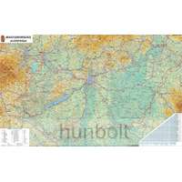 Hunbolt Magyarország autóstérképe 100x70 cm Íves