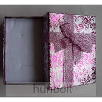 Hunbolt Masnis doboz virágos rózsaszín színben