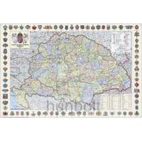 Hunbolt A Magyar Szent korona országai (1:1 600 000), 70x50 cm (B/2) fóliás műanyag léces