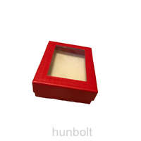 Hunbolt Ablakos doboz 70x100x28 mm- piros