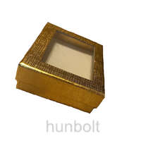 Hunbolt Ablakos doboz 65x80x25 mm- arany