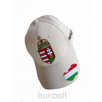 Hunbolt Baseball nagy címeres sapka Magyarország és Hungary hímzéssel- világos bézs
