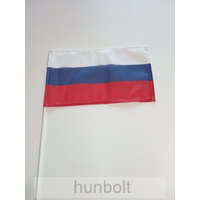 Hunbolt Orosz zászló 15x25cm, 40cm-es műanyag rúddal