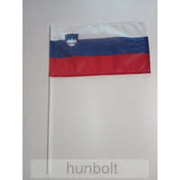 Hunbolt Szlovénia zászló 15x25cm, 40cm-es műanyag rúddal