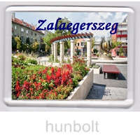 Hunbolt Zalaegerszeg Tulipános szökőkút hűtőmágnes (műanyag keretes)