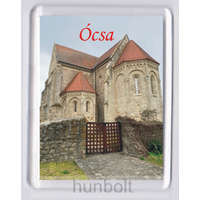 Hunbolt Ócsa - Református templom hűtőmágnes (műanyag keretes)