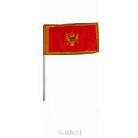 Hunbolt Montenegró zászló 15x25cm, 40cm-es műanyag rúddal