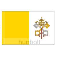 Hunbolt Vatikán zászló 15x25 cm fehér pálcával