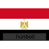 Hunbolt Egyiptom zászló 15x25cm, 40cm-es műanyag rúddal