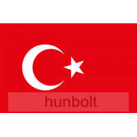 Hunbolt Törökország zászló 15x25cm, 40cm-es műanyag rúddal