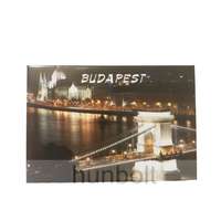 Hunbolt Budapest hűtőmágnes Éjszakai Lánchíd 8x 5,5cm - vinyl