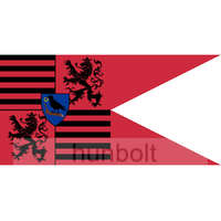 Hunbolt Fekete sereg zászlaja motoros 25X50 cm - 2 oldalas
