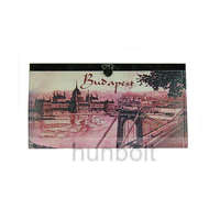 Hunbolt Női műbőr antik Budapest pénztárca 19 cm x 10 cm