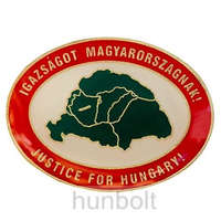 Hunbolt Igazságot Magyarországnak ovális jelvény (20 mm)