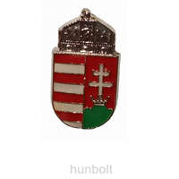Hunbolt Magyar címeres (18 mm) jelvény ezüst színű