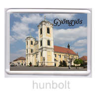 Hunbolt Gyöngyös Szent Bertalan templom hűtőmágnes (műanyag keretes)