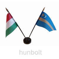 Hunbolt Nemzeti és Székely zászlók asztali tartóval