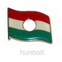 Hunbolt Óriás lyukas zászló (25x22 mm) ezüst színű