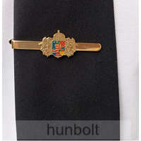 Hunbolt Angyalkás nyakkendőcsipesz közép címerrel, arany színű