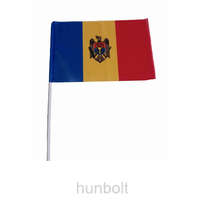 Hunbolt Moldova zászló 15x25cm, 40cm-es műanyag rúddal