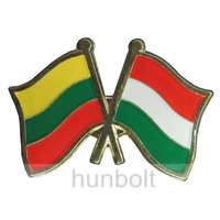 Hunbolt Kitűző, páros zászló Litván--Magyar jelvény 2,5x1,5 cm