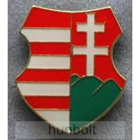 Hunbolt Kossuth címer jelvény 28 mm ezüst óriás