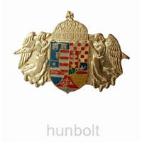 Hunbolt Angyalos közép címeres jelvény (29x20mm) arany színű