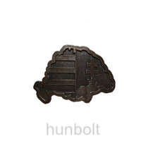 Hunbolt Nagy-Magyarországos övcsat bronz színű (fém, 10x7 cm)