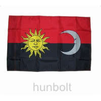 Hunbolt Székely harci zászló, hurkolt poliészter nyomott mintás kültéri zászló. 40x60 cm