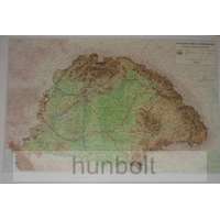 Hunbolt Kárpát-medence domborzata fóliázva 50x32 cm asztali könyöklő