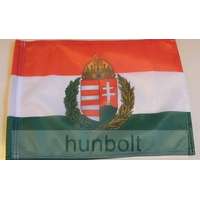 Hunbolt Nemzeti színű koszorús címeres zászló Rúd nélkül 40x60 cm