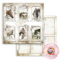  Scrapbooking papír két oldalas - Romantika Lovak kártyák