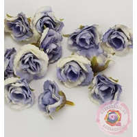 Fodros mini rózsafej vintage kék 4cm