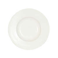 SELOWEI Fancy - Fodros szélű fehér leveses tányér