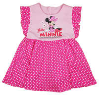 Fodros ujjú pamut nyári kislány ruha Minnie egér mintával - 104-es méret