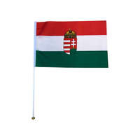 Legjobb ajándékok tára Kft. Magyarország zászló címeres pálcás 45x30 cm