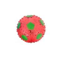  Sípolós Kutyajáték labda 7,5 cm piros színben -2db