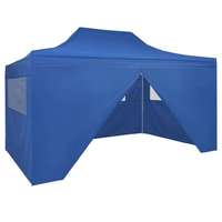 vidaXL vidaXL kék összecsukható sátor 4 oldalfallal 3 x 4,5 m