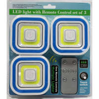 Alloet Vezeték nélküli LED lámpa szett távirányítóval (3 darab fényforrással)